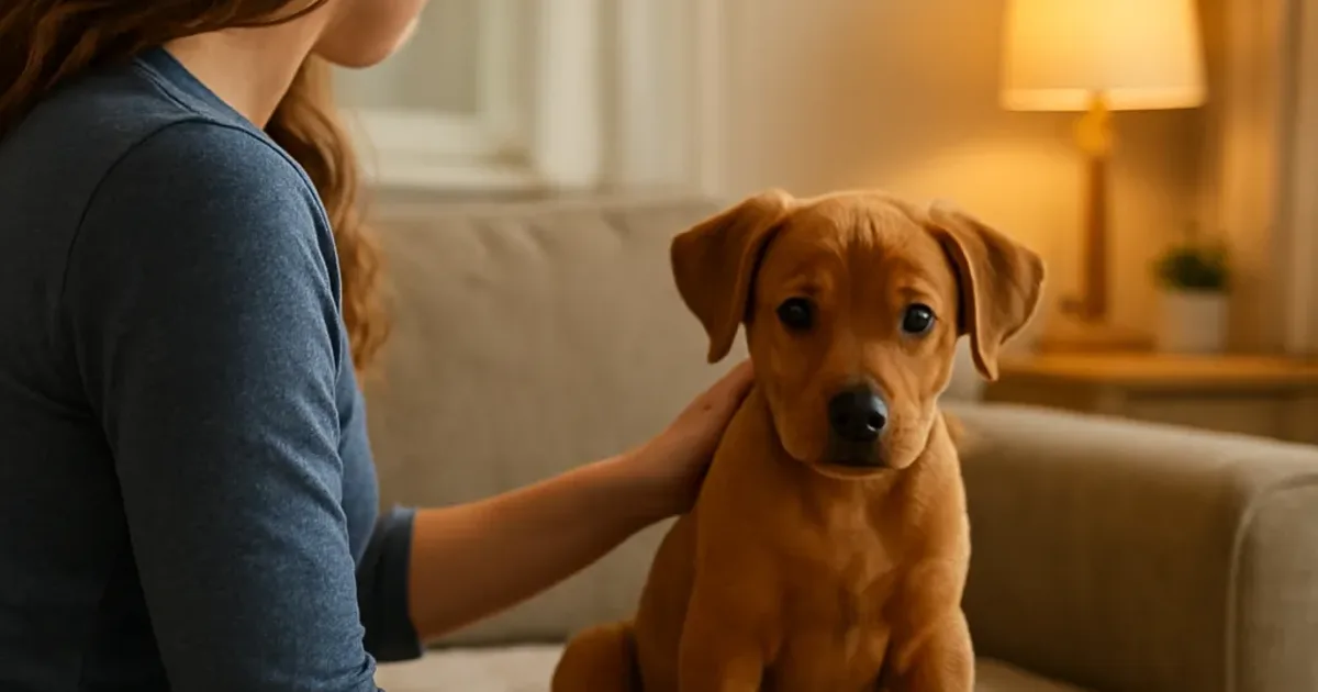 Première nuit avec un chien adopté : routine apaisante