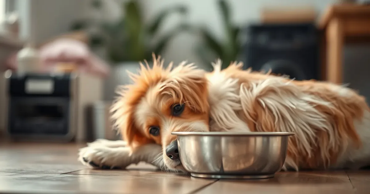 Gastro chez le chien : signes, isolement, hydratation