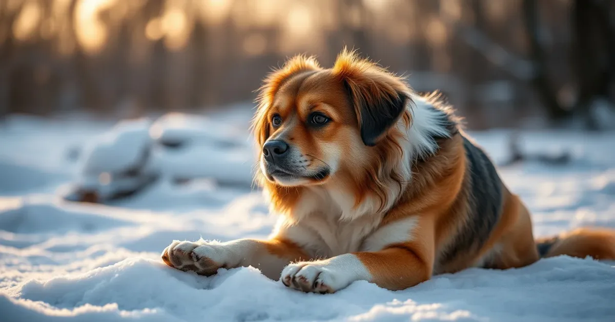Chien en hiver : protéger pattes et truffe du sel